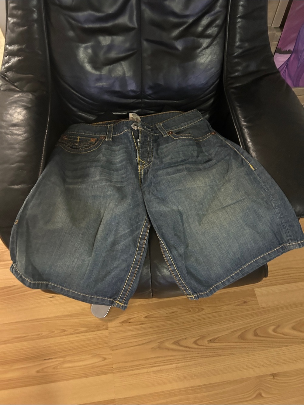 True Religion Men's Denim Jean Shorts - Blue